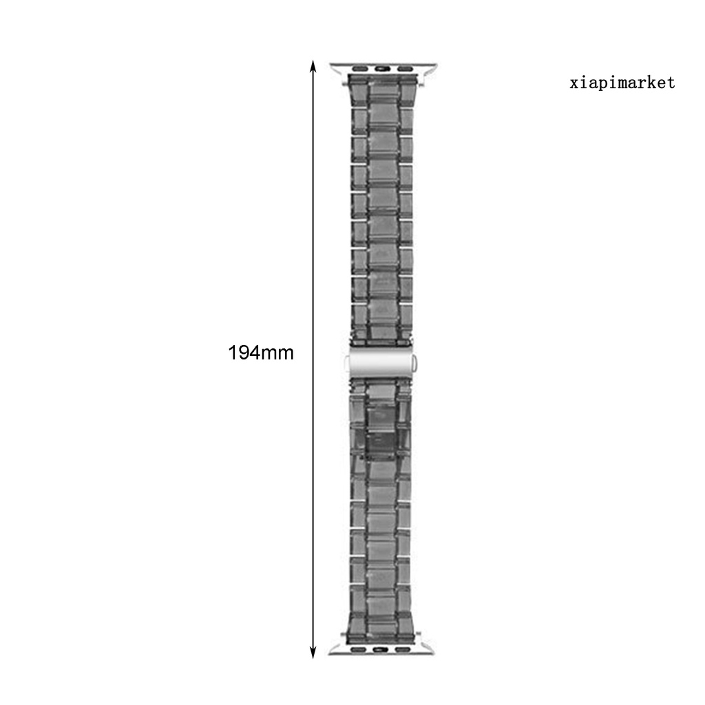 Dây Đeo Đồng Hồ Trong Suốt Chống Nước Cho Iwatch 1 / 2 / 3 / 4 / 5 / 6 / Se