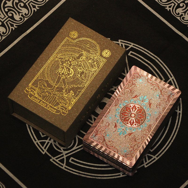 Bộ bài bói Gold foil Tarot phiên bản cao cấp - The Fool Gray