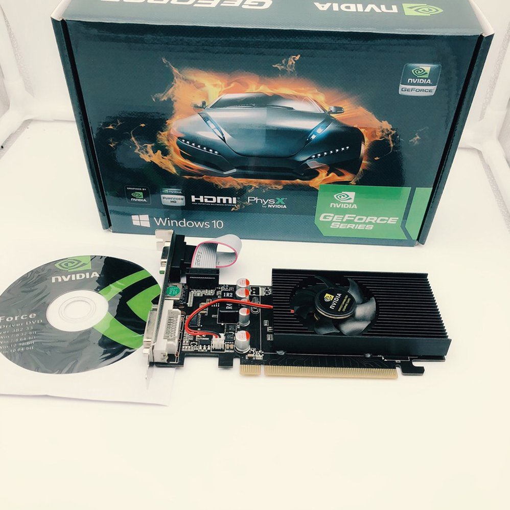 Card màn hình NVIDIA GeForce GT210 1GB 64bit VGA / DVI Đồ họa trò chơi máy tính