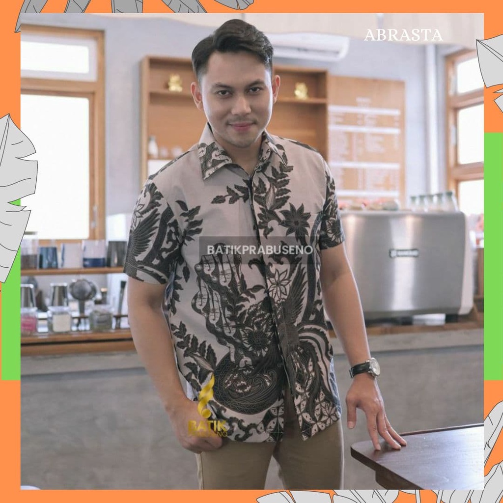 Ambrasta Batik Áo Sơ Mi Nam Tay Dài Và Ngắn Prabuseno Chính Hãng Viền Lông Mềm Mại Chất Liệu Cotton In Họa Tiết Trang Trọng Làm Việc Mới Nhất Solo Yogya