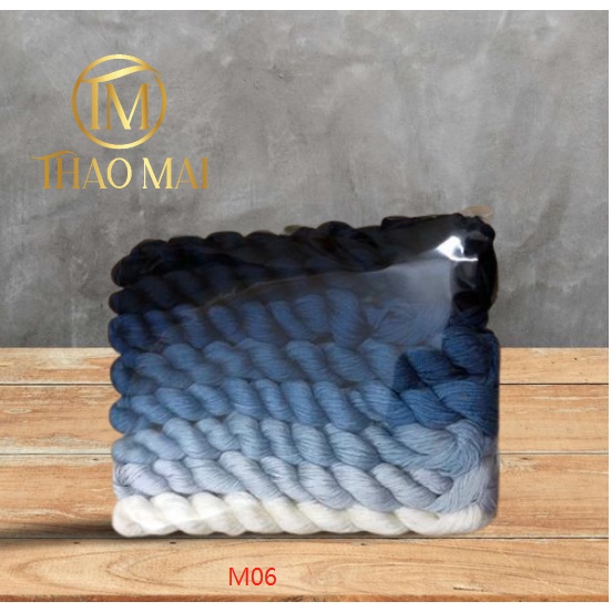 M06- Chỉ thêu Tay (chỉ thêu cotton - Chỉ Thô) sét 350m