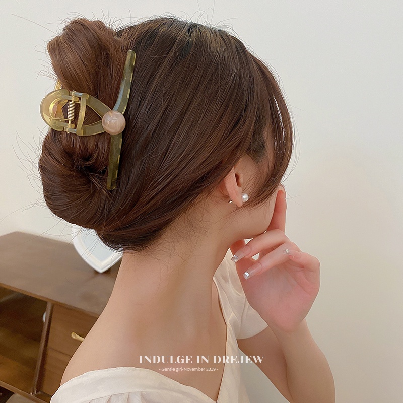 Kẹp Tóc Hình Cá Mập Bằng Acrylic Đơn Giản Thời Trang Hàn Quốc
