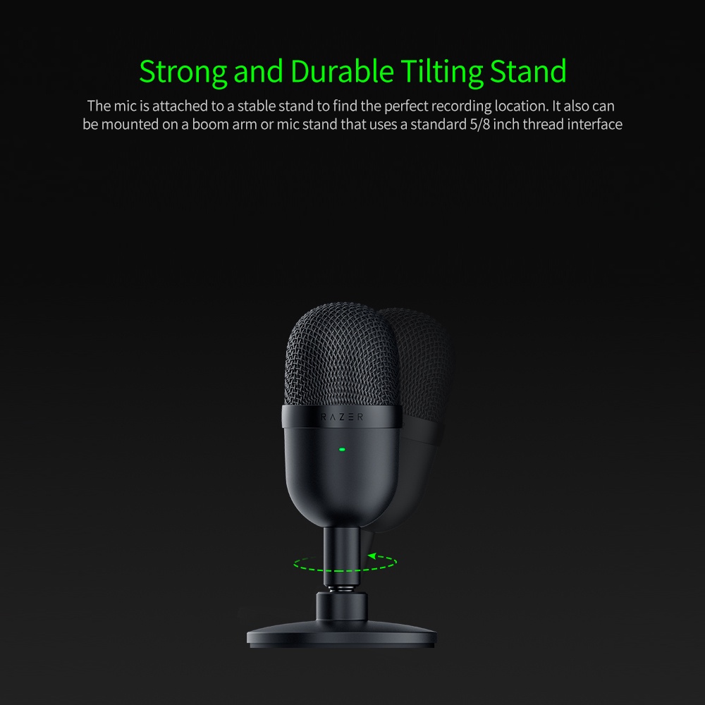 Micro Razer Seiren Mini Cổng USB Micrô Mini Microphone Hỗ Trợ Thu Âm/Live