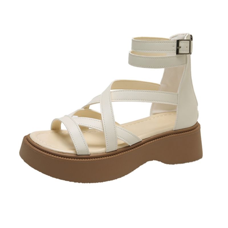 Sandal dây đế bánh mì 4 phân phong cách HQ