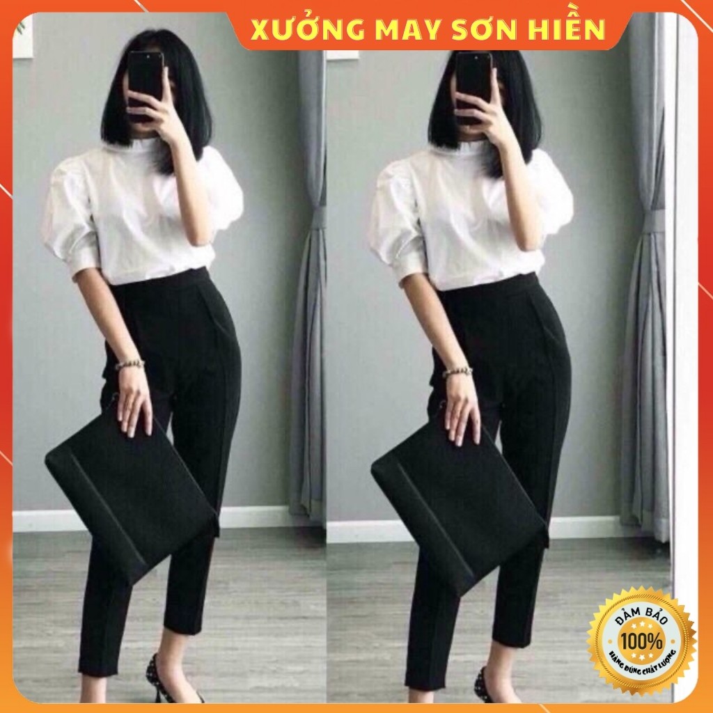 Quần Baggy Lưng Chun Khóa Sườn Xưởng May Sơn Hiền MSZR