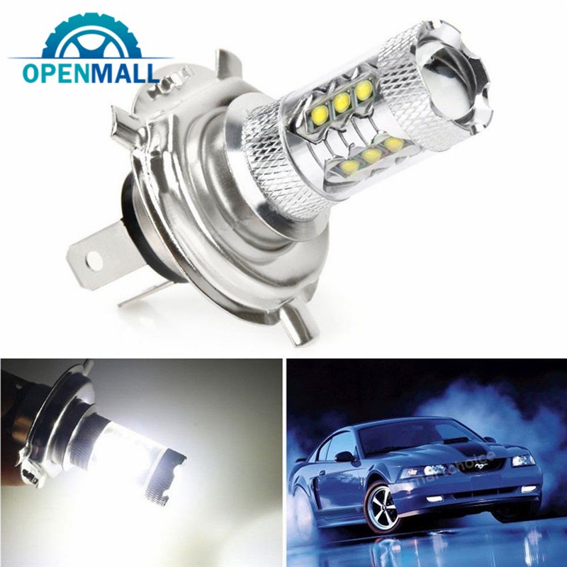 Đèn LED H4 80W ánh sáng trắng cao cấp cho đèn pha xe ô tô