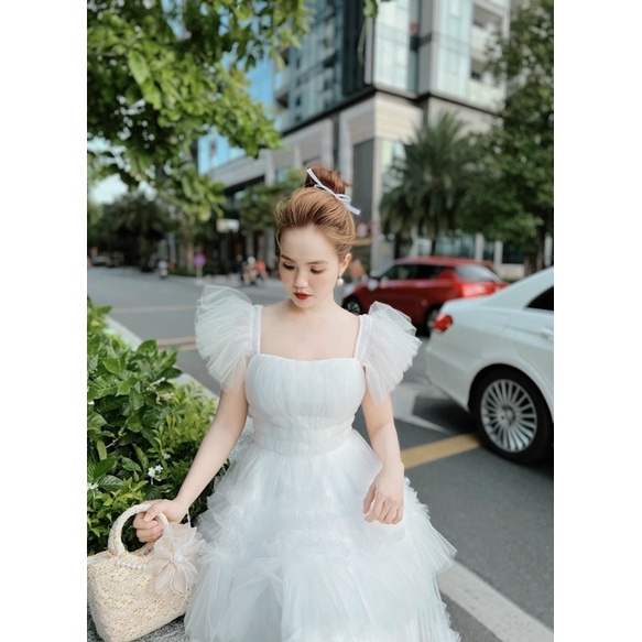 MS1239V ĐẦM XOÈ PHỒNG DÚN TẦNG CỰC XINH full size S/M/L/XL