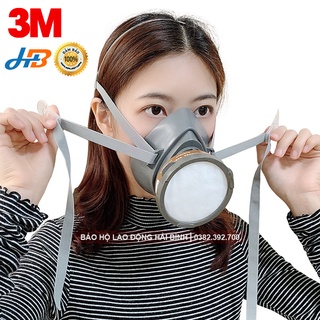 [2 PHIÊN BẢN] Mặt Nạ Phòng Chống Độc 3M 3200 - Mặt Nạ Phun Sơn, Phun Thuốc Trừ Sâu, Hóa Chất - Khẩu Trang Chống Độc 3M.