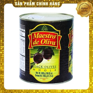 Quả oliu đen nguyên trái Maestro 3kg - Nhập khẩu Tây Ban Nha