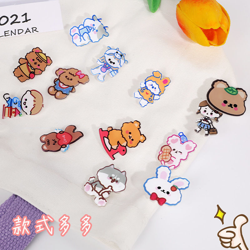 Trâm Cài Áo In Họa Tiết Hoạt Hình Xinh Xắn Sáng Tạo