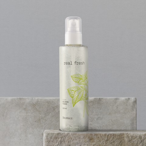 Nước Cân Bằng Dưỡng Ẩm Chiết Xuất Thảo Mộc DEOPROCE Real Fresh Vegan Calming Toner 210ml