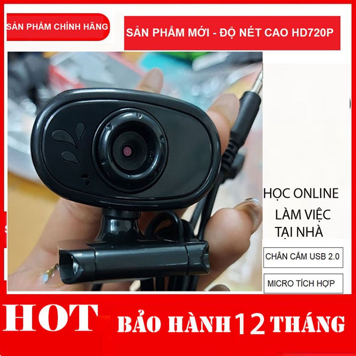 [GIÁ SẬP SÀN] Webcam HD 720p - Thu hình cho máy tính, pc để bàn- dạy học trực tuyến- học online-     Webcam HD 720