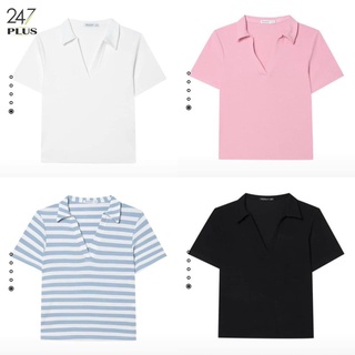 Áo Polo Cổ V STRADIVARIUS