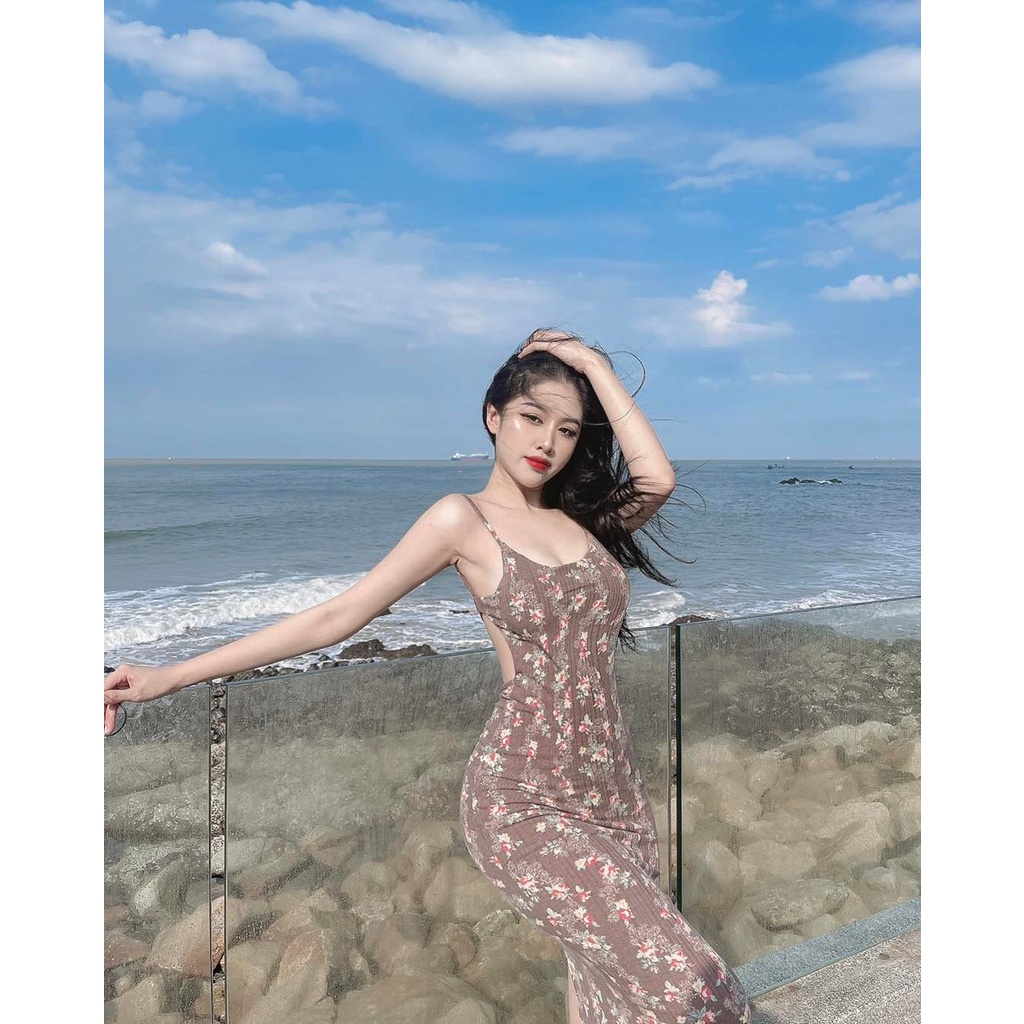 Đầm Body Dài Hở Lưng 3121