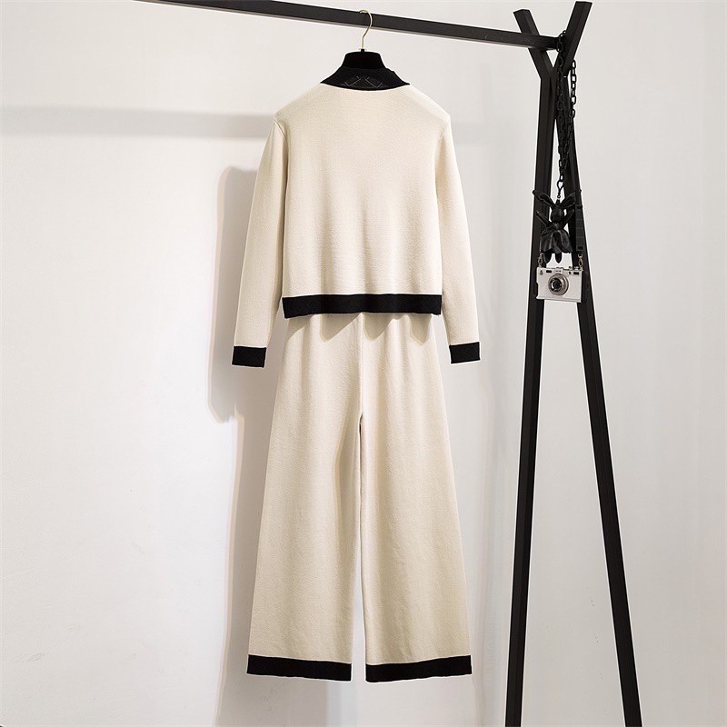 Set len dệt kim túi đôi