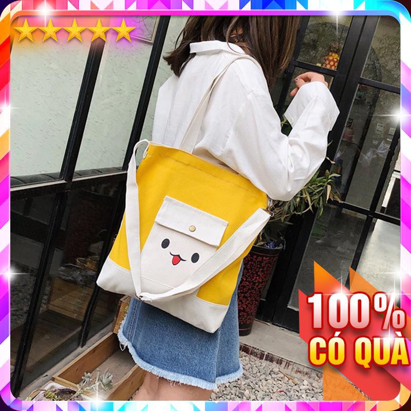 Túi Tote Đeo Chéo Mặt Pet Cười Xinh Xắn M630 - LoanTay