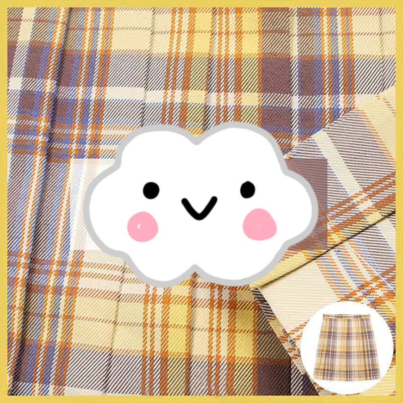 Chân váy xếp ly phong cách đồng phục nữ sinh Nhật Bản【Free Bow】