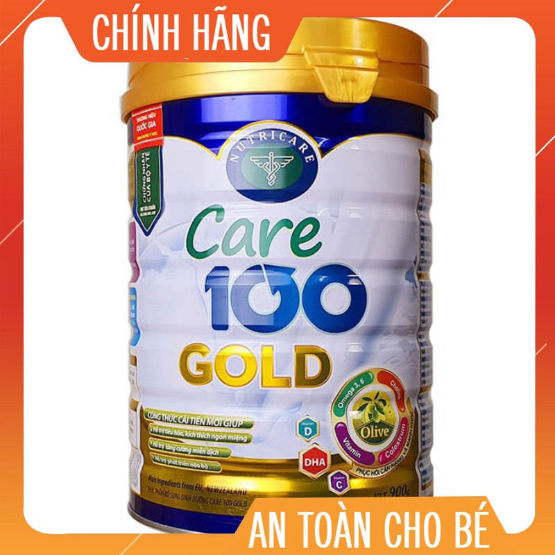 [CHÍNH HÃNG] Sữa bột Care 100 Gold 900g DATE MỚI NHẤT