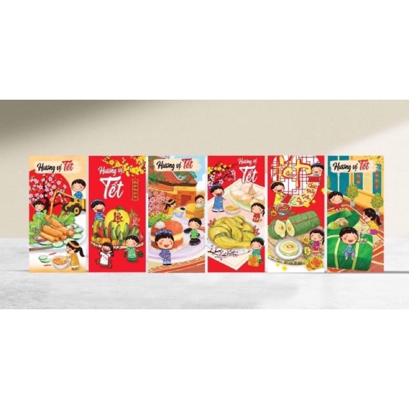 túi 50 bao lì xì giấy size to đẹp 2023