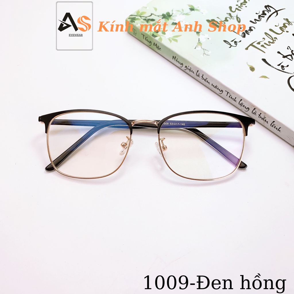Gọng kính mắt vuông chất liệu kim loại chắc chắn 1009