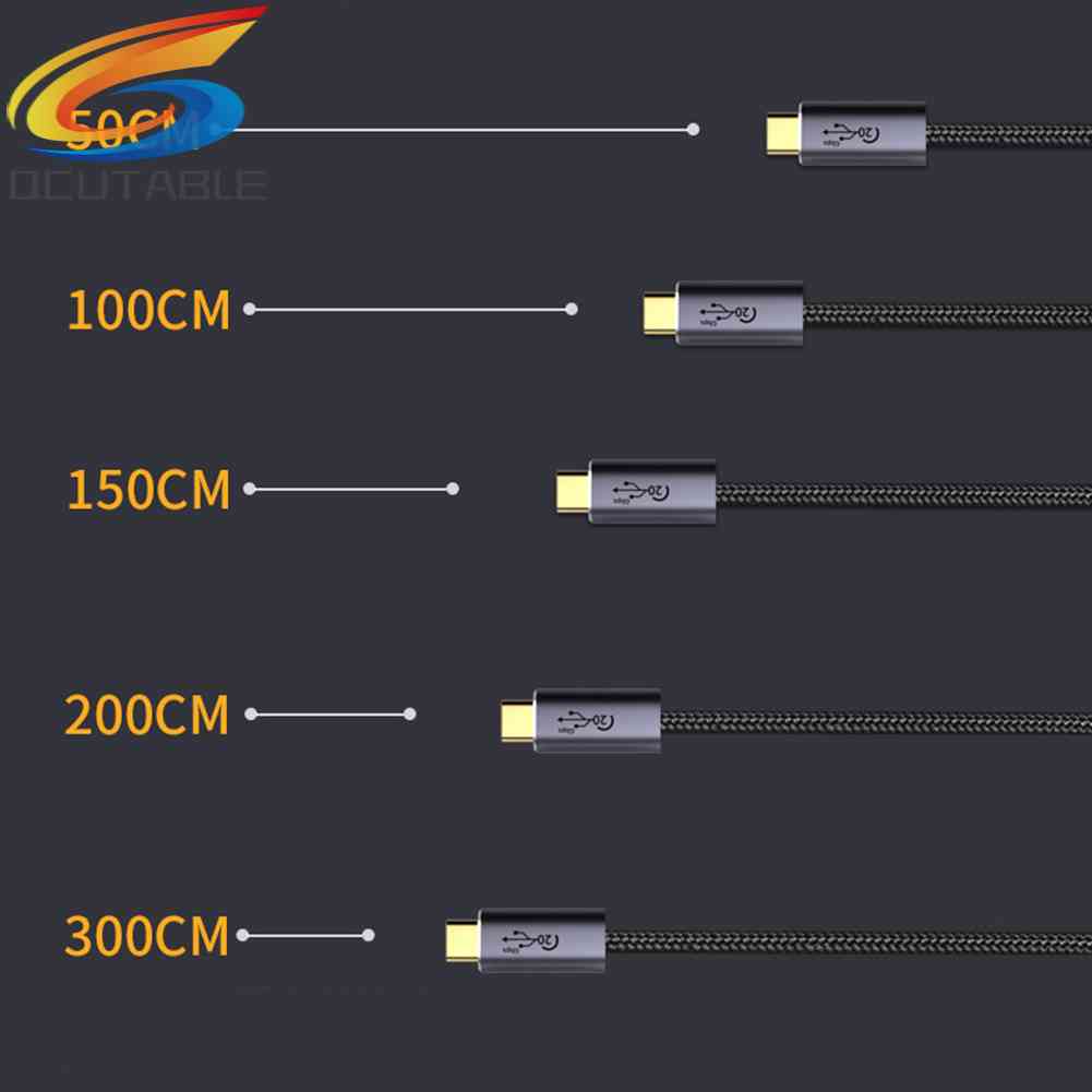 Cáp Điện Thoại Di Động 20Gbps 8K 60Hz PD 100W Type-C Tốc Độ Cao, Kết Nối Usb 3.2