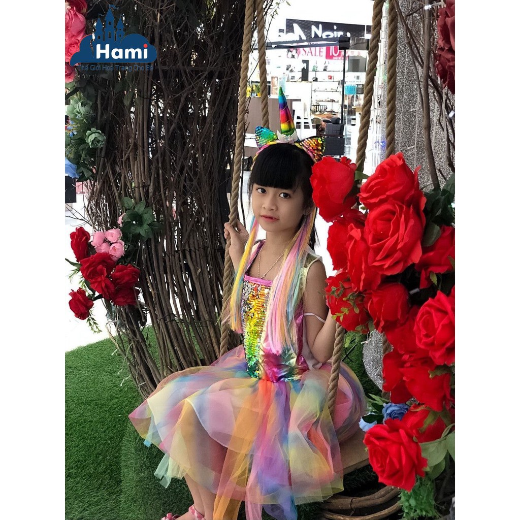 HM0201 - SET TRANG PHỤC HÓA TRANG PONY KIM SA G069 KÈM CÁNH VÀ CÀI TÓC CHO BÉ GÁI
