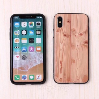 Ốp dẻo gỗ iphone 7plus/8plus/X