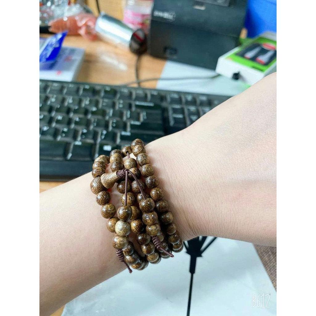 VÓNG TRẦM HƯƠNG THIÊN NHIÊN - Vòng tay trầm hương 108 chuỗi hạt - XUA TAN 108 NỖI LO LẮNG VỚI TINH HOA CỦA ĐẤT TRỜI