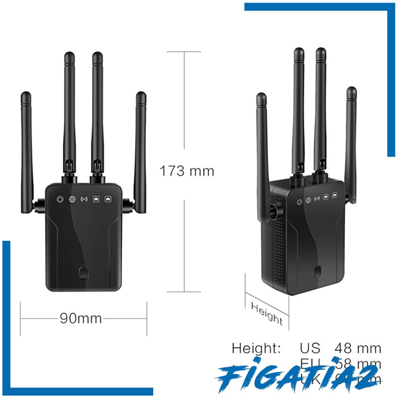 Bộ Khuếch Đại Tín Hiệu Wifi 4 Ăng Ten Figatia2 Phích Cắm Us | BigBuy360 - bigbuy360.vn