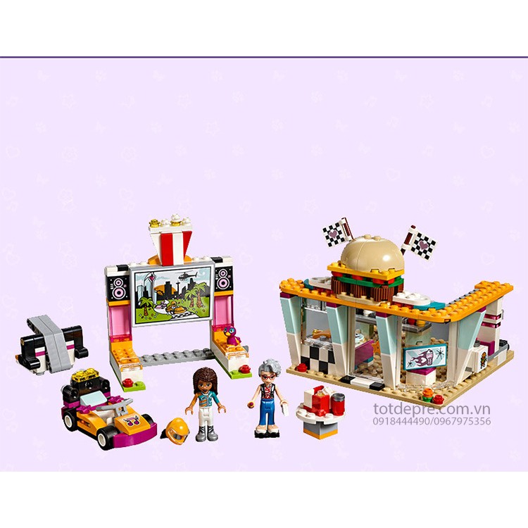 Bộ đồ chơi lắp ghép Friend 350 chi tiết kích thích sáng tạo mô phỏng phim hoạt hình
