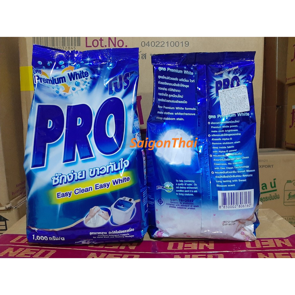 Bột giặt PRO 1000gr  Thái Lan