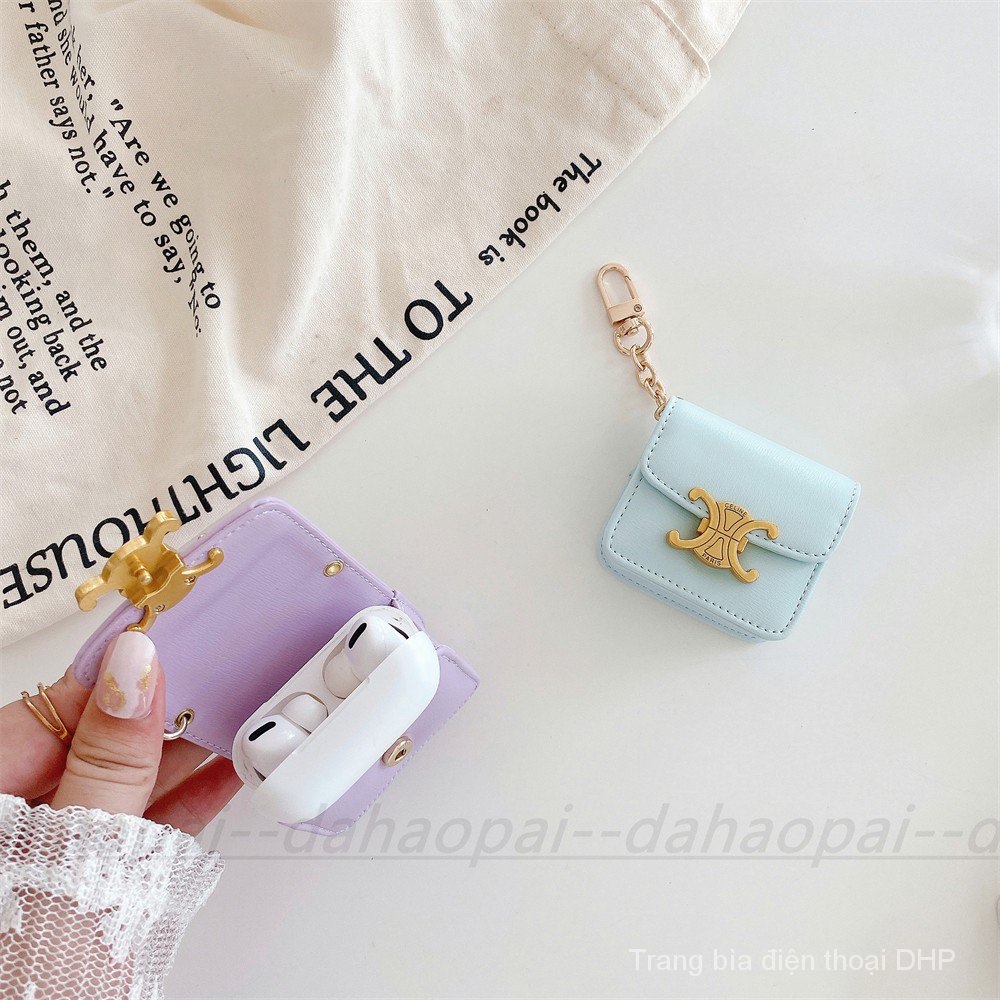 Ốp da serin bảo vệ hộp sạc tai nghe không dây phong cách thời trang thích hợp cho AirPods 1S 2S Pro