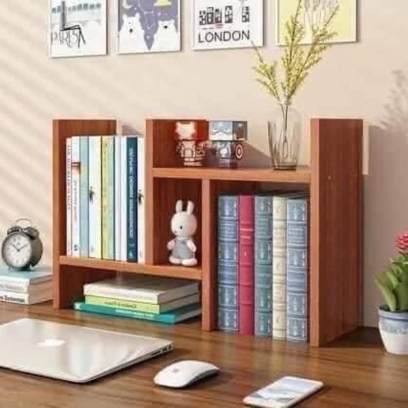 💥 KỆ SÁCH GỖ MINI ĐỂ BÀN💥Lắp Ghép Đa Năng Làm Việc Tiện Lợi Thông Minh