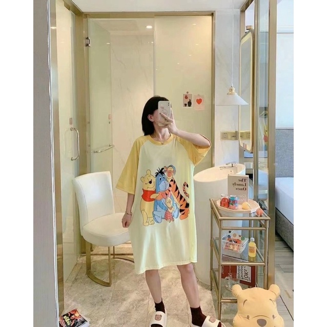 Đầm Ngủ Dáng Dài Dễ Thương Xinh Xắn Thời Trang Hàn Quốc Cho Nữ | BigBuy360 - bigbuy360.vn