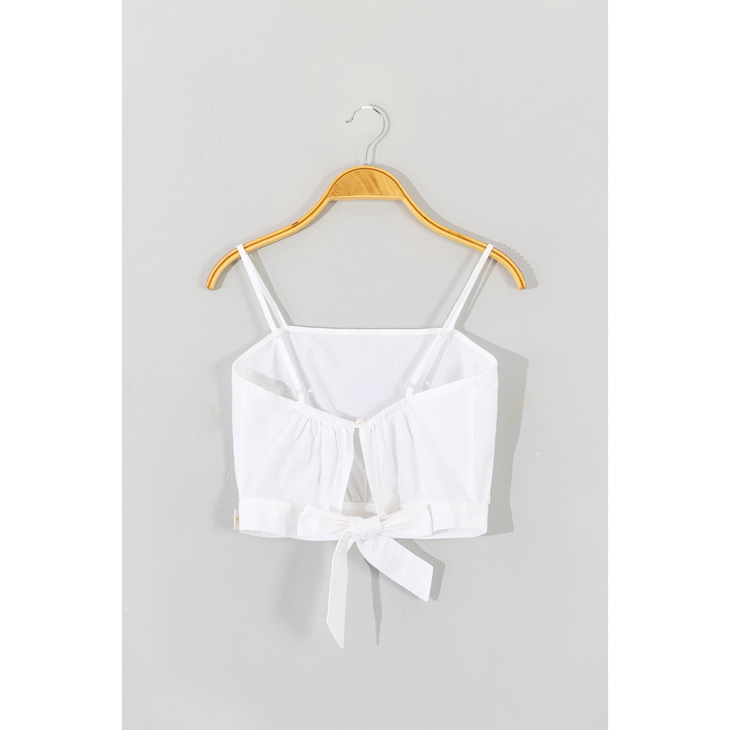 Áo Hai Dây VIEN TRAN Croptop Xẻ Lưng V61R21H049