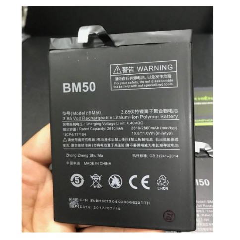 Pin Xịn Cho Xiaomi MiMax 2 ( BM50 ) - Bảo hành 6 tháng