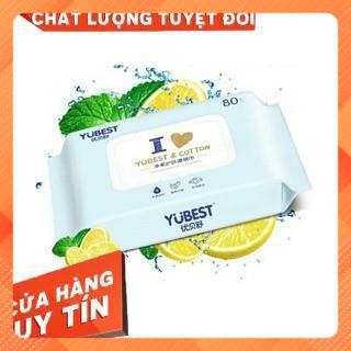 Khăn Giấy Ướt YUBEST nội địa Trung 80 tờ Chăm Sóc Toàn Diện Cho Bé Và Gia Đình