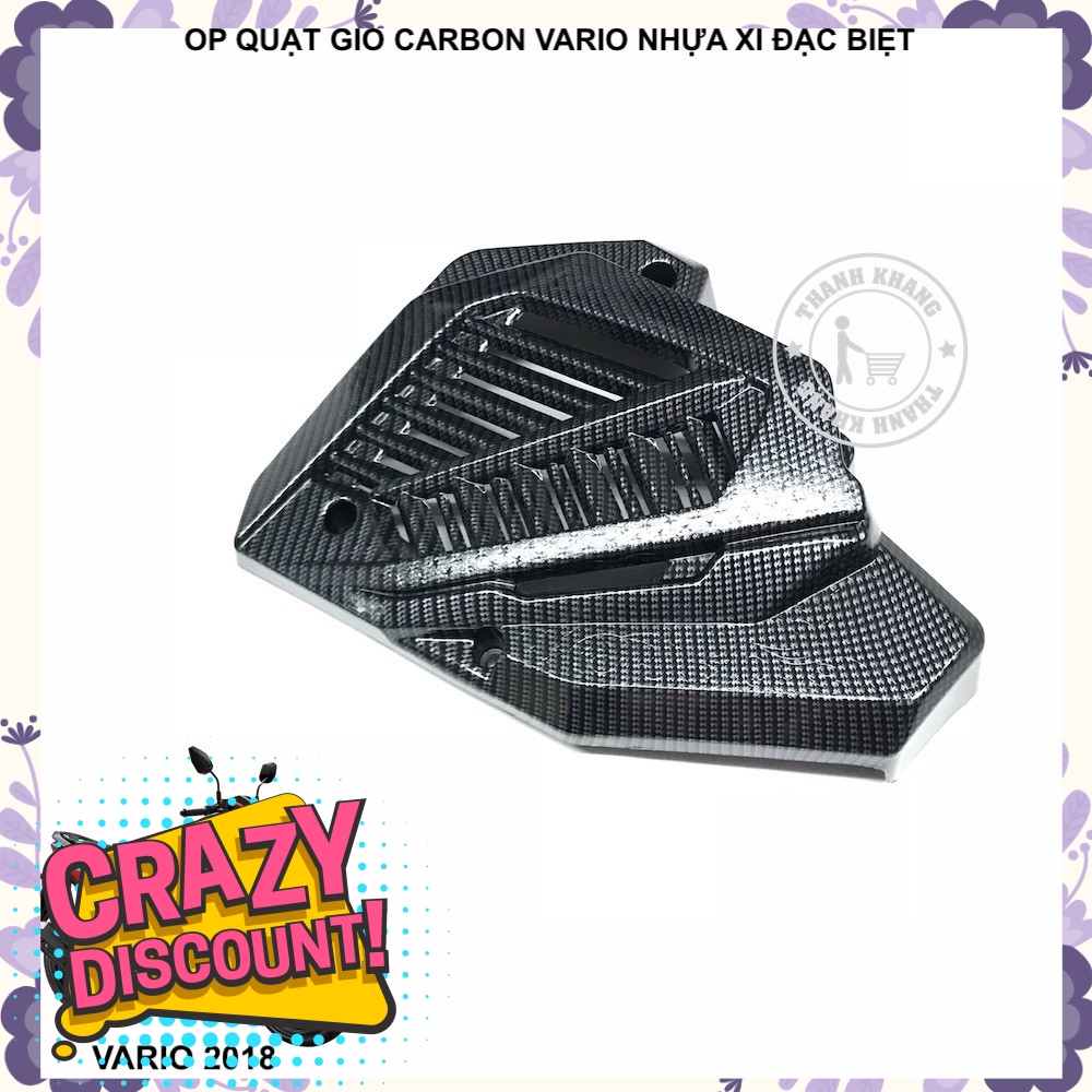 Ốp quạt gió carbon VARIO 2018 nhựa xi đặc biệt thanh khang 006001211