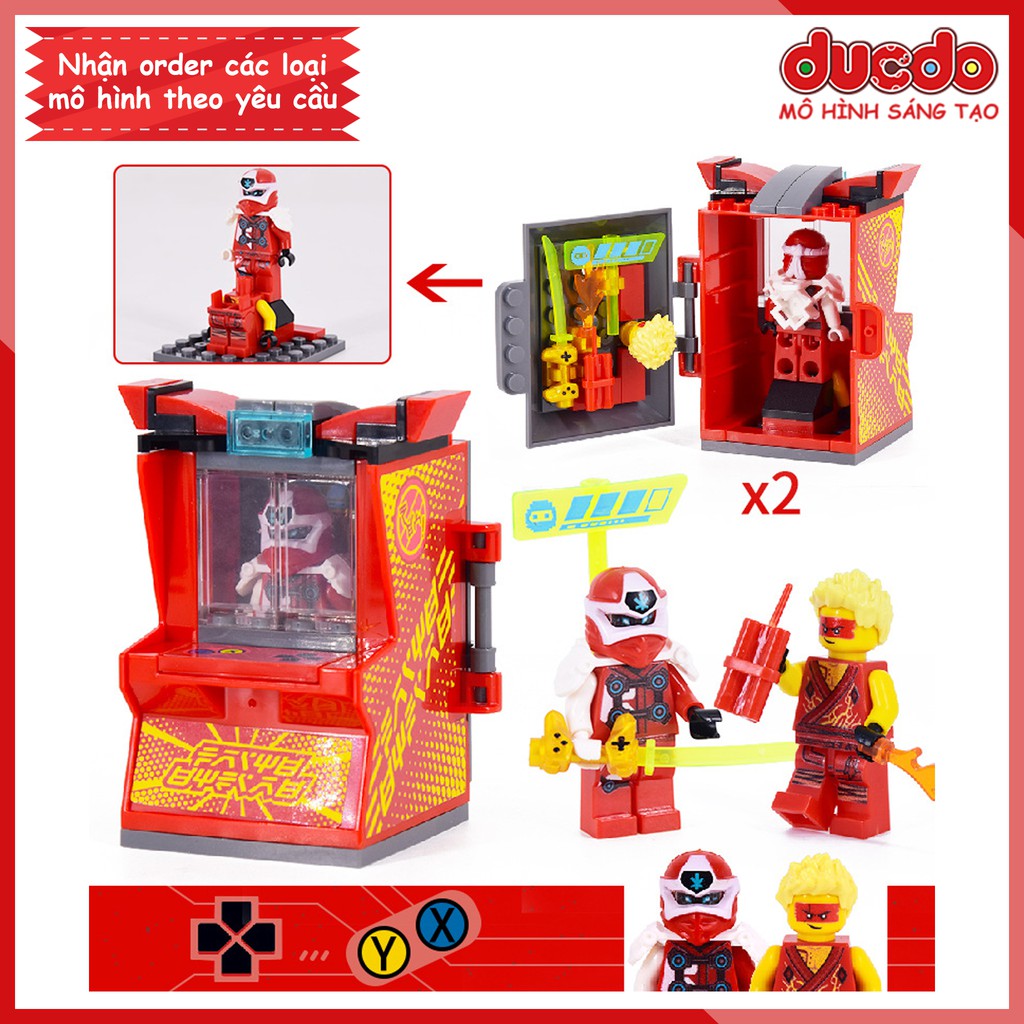 JM2012 Lắp ghép Ninjago Arcade Pod các nhân vật Jay Zane Kai Nya - Đồ chơi Xếp hình Mô hình Ninja GM85025 71714 71715