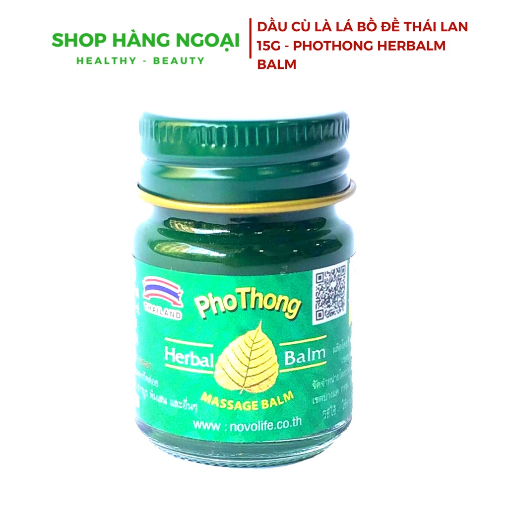 Cù là Bồ Đề Massage Balm Thái Lan - PhoThong Herbal Balm 15g, 50g