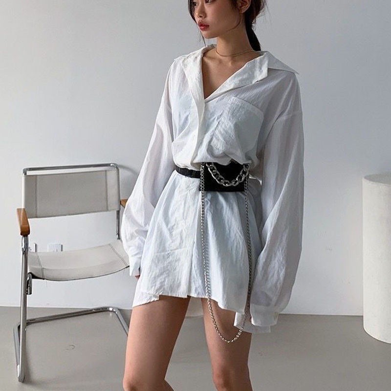 THẮT LƯNG KÈM TÚI MINI PHỐI XÍCH BẢNG TO