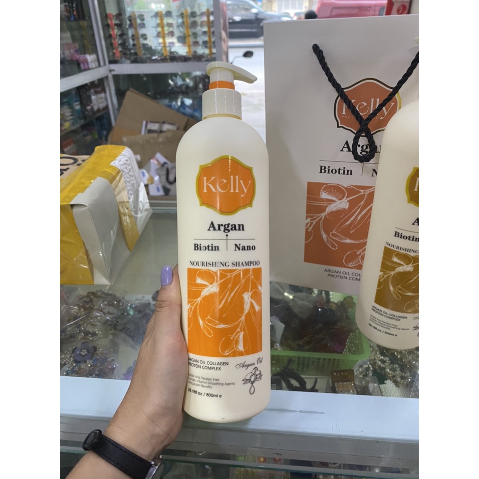 Dầu gội và dầu xả kelly 800ml