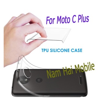 Ốp lưng Silicon cao cấp + kính cường lực cho Motorola Moto C Plus
