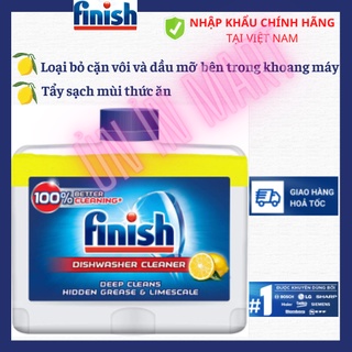 Nước vệ sinh máy rửa bát chén Finish chai dung dịch tẩy rửa hương chanh 250ml