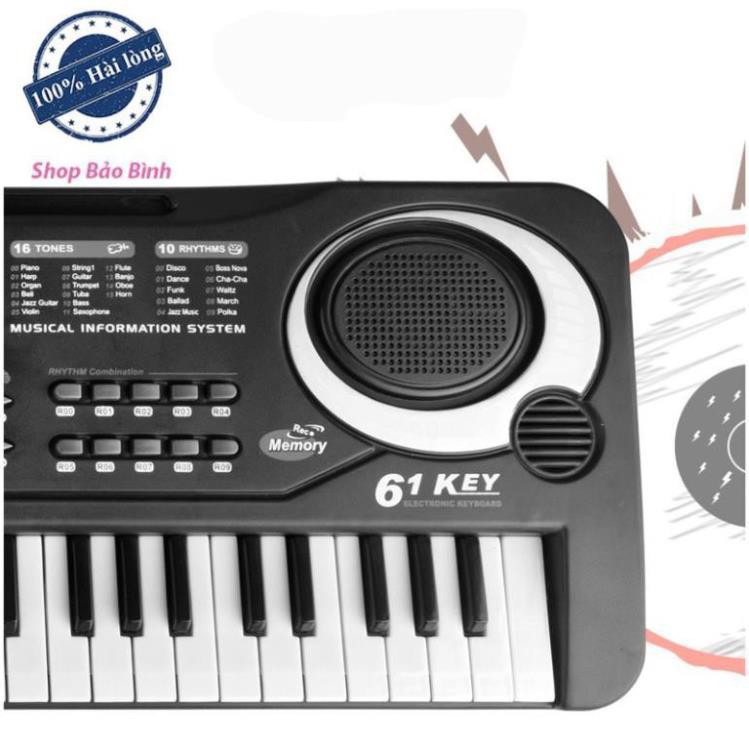 Đàn Piano Electronic Keyboard 61 Phím Kèm Mic Cho Bé