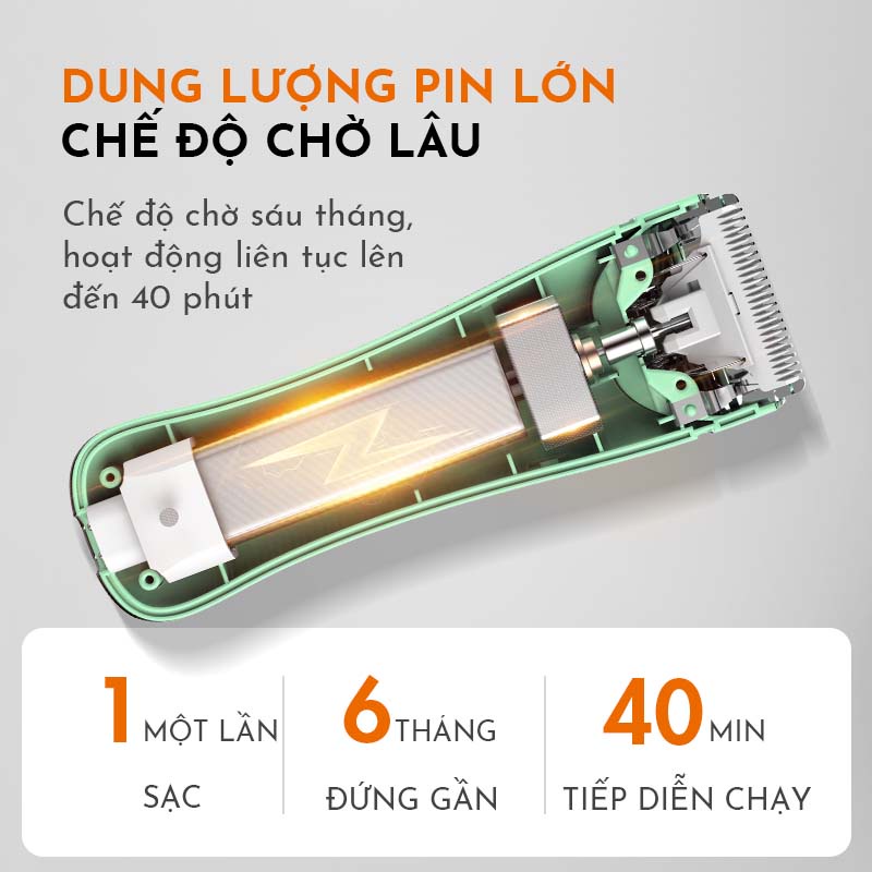 Tông đơ cắt tóc cao cấp GAABOR GHCL-N5A1 không dây - Hàng chính hãng