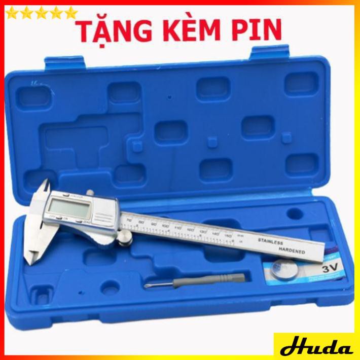 Thước kẹp điện tử thép inox 150 mm - Thược cặp điện tử đo cơ khí Loại Tốt  -  đồ làm mộc