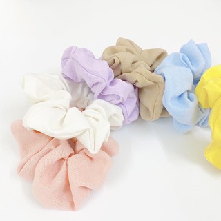 Scrunchies chun buộc tóc vải linen