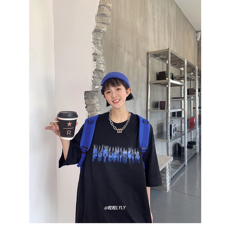 Áo Thun In Chữ PUT Hàn Quốc Áo Thun Tay Lỡ Form Rộng Unisex 38-65kg Nam Nữ Phong Cách Ullzang