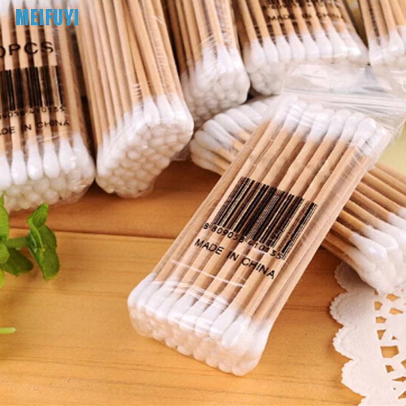 (Hàng Mới Về) Set 30-35 Tăm Bông Cotton Hai Đầu 439v Dùng Trang Điểm / Vệ Sinh Tai